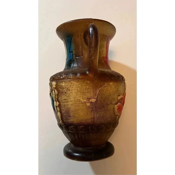 Vintage NORLEANS Jug Vase Greek Motif Pottery Vase  7” Japan - Picture 2 of 9